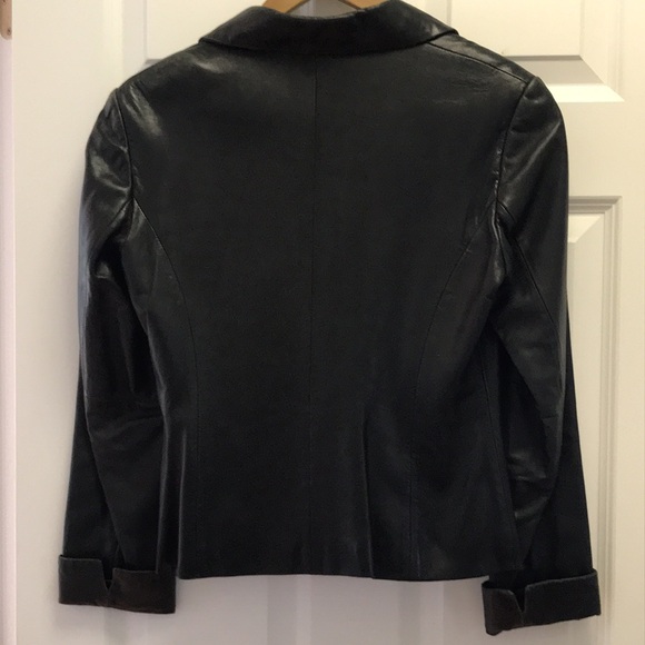 Ann Taylor Leather Jacket - Picture 6 of 9